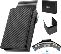 Slim Pop Up Wallet for Men - RFID Blocking malist Magnetic Wallet with Gift  Case Money Cash Slot Sm