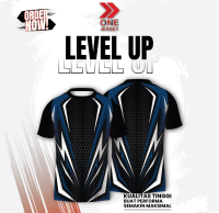 Jersey Motif Petir Biru Hitam – Kaos Tim Voli Futsal Esport Sepeda High Performance