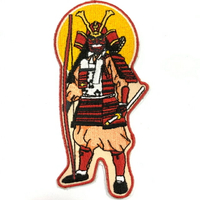 日本 武士 外套電繡士氣章 貼章 補丁貼 燙布貼 徽章