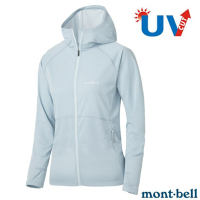 【mont-bell】女 COOL F-Z HOODIE UV連帽外套.輕薄夾克.風衣_1114637 LBL 淺藍