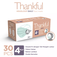 Thankful Thankful Face Mask Adult Headloop Daily 30s