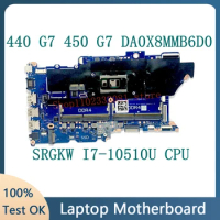 DA0X8MMB6D0 High Quality Mainboard For HP ProBook 440 G7 450 G7 Laptop Motherboard With SRGKW I7-10510U CPU 100%Full Tested Good