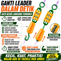 2pcs Quick Snap Pancing + Per Anti Kejut Anti Putus Anti Leps Hook Ganti Leader Cepat Kuat Tarikan I