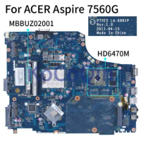 For ACER Aspire 7560G Notebook Mainboard LA-6991P MBBUZ02001 HD6470M DDR3 Laptop Motherboard