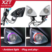 For Benz C/E/S/GLC Class W205 X253 W213 W222 W223 Car 4D Tweeter MB Rotary treble Luminous Speaker Audio Ambient Light