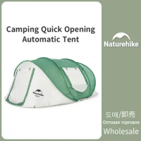 Naturehike Outdoor 3-4 Person Automatic Tent Camp Comfortable Portable Automatic Tent Four Way Ventilation Travel Automatic Tent