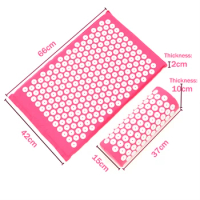 Massager(66*42cm)ABS Spike Acupressure Mat Massage Cushion Mat Acupuncture Spike Yoga Relieve Pain Improve Sleep Free Shipping