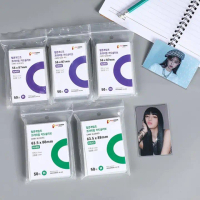 Popcorn Card Sleeve Transparent Soft Card Protector 50pcs 3 inci Kpop Idol Photocard Trading Card Sl