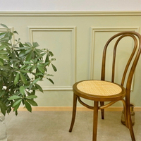 【天然藤編椅子藤編凳 】法式復古餐椅做舊實木椅美式餐椅索耐特椅子thonet椅歐式中古簡約