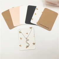 Jewelry-Displays Necklace Packaging-Cards Cardboard Kraft-Pa
