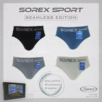 SOREX Sport CD PRIA LK3801 Seamless Edition Celana Dalam Segitiga Pria Sport Bernuansa BREATHABLE EL