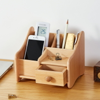 木制抽屜式客廳遙控器首飾收納格化妝品收納箱書桌整理耳環收納盒