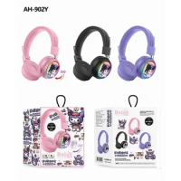 Kids Bluetooth Headphones AH-902 HIFI Sound Wireless Headsets Anime Cartoon 360° Intelligent Decompression