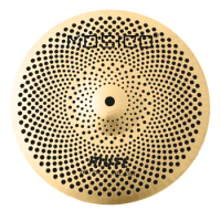 Golden Silent Cymbal 10 Inch Splash Cymbal Low Volume Cymbal for Drum Set for Indoor Practice