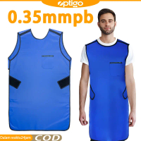 0.35mmPb Lead Gown Apron Long / Baju Pelindung Radiasi / Celemek X-Ray / Rontgen / Radiologi Pb Timb