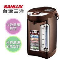淘禮網     SANLUX台灣三洋5公升光控節能熱水瓶 SU-05YT