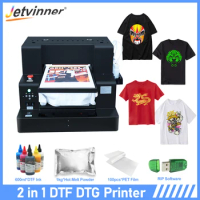 A3 DTF Printer DTG Printer Flatbed Printer For Epson L805 Heat Transfer Print For Gold tshirt Shoes Cap Jeans Printing Machine