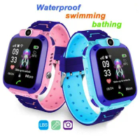 New Kids Smart Watch Wrist Kids Smart Watch Boys Girls GPS Tracker Waterproof Watch Electronic Digital Connected Clock for Kids