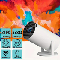 Projector 4K Android 11 Projector Native 1080P 300ANSI H00 Dual Wifi6 Wireless 5.0 1920*1080P Cinema