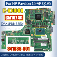 DAX1PDMB8E0 For HP Pavilion 15-AK Q195 Mainboard 841886-601 I7-6700HQ N16P-GT-A2 GM107 4G 100％ Tested Notebook Motherboard