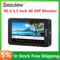 Bestview R6 II 5.5 Inch Monitor UHB 4K 60P HDMI-compatible 1920x1080 3D LUT HDR Touch Screen on Camera Field Monitors