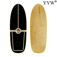 76x26 cm 30x10.5Inch 1 Piece Skateboard Deck Surf Skateboard Maple Wood 7 Plies Suit Land Carver Single Rocker Accessories Blank