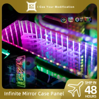 Infinity RGB Panel Infinite 3D PC Case Lighting Plate Custom Chassis Decoration GPU Backplate DIY Gamers Transperant AURA MOD