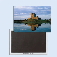 Dunguaire Castle, Kinvara, County Clare, Ireland, Magnetic refrigerator stickers, tourist souvenirs, small gifts 24736
