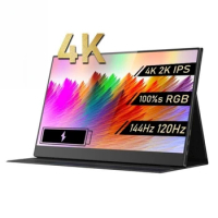 16 Inch 4K 144Hz Touch Portable Monitor 2K 120Hz Computer Gamer Extended Screen 100%s RGB Gaming X-BOX Laptop PC Second Monitor