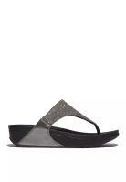 FitFlop FitFlop LULU Shimmerlux Toe-Post Sandals - Pewter (FZ7-054)