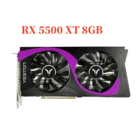 Yeston RX 5500 XT 8G D6 Graphics Cards for YESTON AMD Radeon RX 5500XT 8GB GPU Cards used