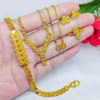 Set Perhiasan Kendari Cantik Wanita Dewasa Xuping Emas Gold 24k Mewah Anti Luntur Allsize Simple Ele