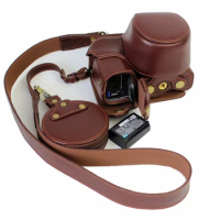Genuine Leather Case Camera Bag For SONY A6400 A6300 A6100 A6000 ILCE-6300 A6100 protective Cover shell With Battery Opening