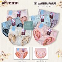 12Pcs Cd Wanita Semi Korset Fema 703 Rajut Super Soft Celana Dalam Wanita Dewasa Penahan Perut - NVA