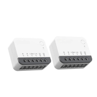 ZBMINIR2 2 ชิ้น ฮับสวิตช์ไฟอัจฉริยะ ZigBee สำหรับควบคุมด้วยเสียงในบ้าน รองรับ Alexa