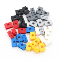 Technology Building Brick 1x2 with 1 Hole 3700 Thick DIY Creative Blocks Compatible Accessories Particles Mechanical Science