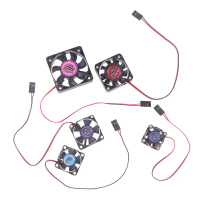 พัดลม RC, มอเตอร์พัดลมเย็น, แรงดันไฟฟ้า 5V-7V DC, มีให้เลือก 25/30/35/40/50 มม., ความเร็ว 8000RPM, เ