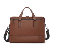 TUMI Harrison Sycamore Slim Brief Bag - Tas Kerja / Selempang Pria - Cognac