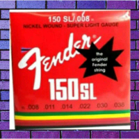 Fender Senar Gitar 150SL Super Light Gauge Nickel Wound Original String .008-.038