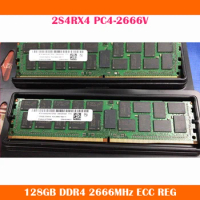 1PCS RAM 128GB DDR4 2666MHz 2S4RX4 PC4-2666V ECC REG For Micron Server Memory Work Fine High Quality Fast Ship