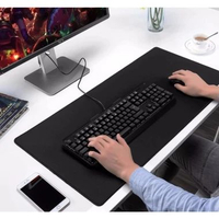 [70x30] MOUSEPAD GAMING HITAM POLOS PANJANG BESAR MOUSE PAD 70 x 30 CM
