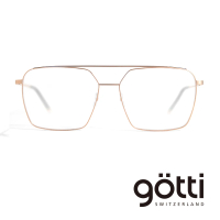 【Gotti】瑞士Gotti Switzerland 方形設計雙樑平光眼鏡(- DOGA)