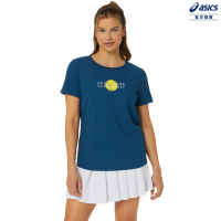 【asics 亞瑟士】女 短袖上衣 女款 網球上衣(2042A297-412)