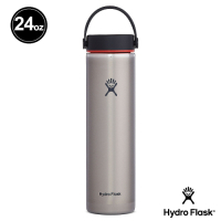 Hydro Flask 24oz/709ml 輕量寬口提環保溫瓶 板岩灰