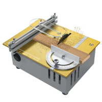 Table Saw Mini Precision Table Saws DIY Wood Working Lathe Polisher Drilling Machine for DIY Handmade Wooden Model Crafts