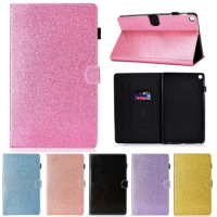 Case For Samsung Galaxy tab S6 T860 T865 10.5 inch Cover leather Bling Glitter Card slot Stand tablets case for Galaxy tab S6