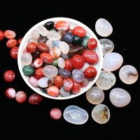 天然水晶碎石海洋玉髓雨花瑪瑙石礦物石頭擺件魚缸裝飾造景小
