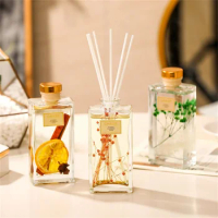 150ml Reed Diffuser with Sticks, Glass Home Aroma Diffuser for Bathroom, Bedroom, Office, Hotel, Home Fragrance Scent Diffuser