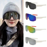Outdoor Sports Sunglasses Large Frame Cycling Sun Glasses Windproof Mountain Climbing Skiing Bike Goggles Shades UV400 Eyewear
