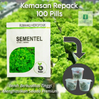 Benih Selada SEMENTEL Repack 100 Pills Lettuce Batavia Bejo Seed